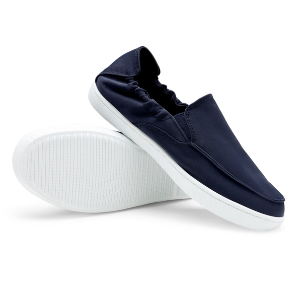 Comfortable Slip On Loafers - NAVY BLUE - 4